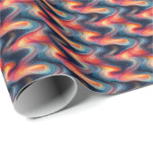 Kosmische Wellen Geschenkpapier (Rolleneckpunkt)