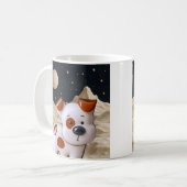 Kosmische Welpe Kaffeetasse (Vorderseite Links)