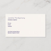 Kosmische Weltraumstars und Nebeln Moderne Visitenkarte (Rückseite)