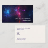 Kosmische Weltraumstars und Nebeln Moderne Visitenkarte (Vorne/Hinten)
