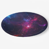 Kosmische Weltraumstars und Nebula Pappteller (Schrägansicht)