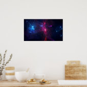 Kosmische Weltraumstars und Nebula Poster (Küche)