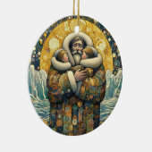 "Kosmische Winterwärme" Keramik Ornament (Rechts)