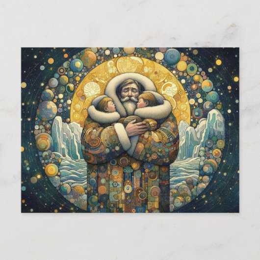 "Kosmische Winterwärme" Postkarte (Vorderseite)