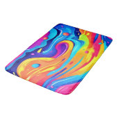 kosmische Wirbel Badematte (Schrägansicht)