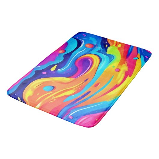 kosmische Wirbel Badematte (Schrägansicht)