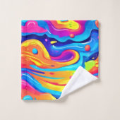 kosmische Wirbel Badhandtuch Set (Waschlappen)