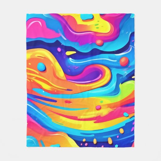 kosmische Wirbel Fleecedecke (Vorderseite)