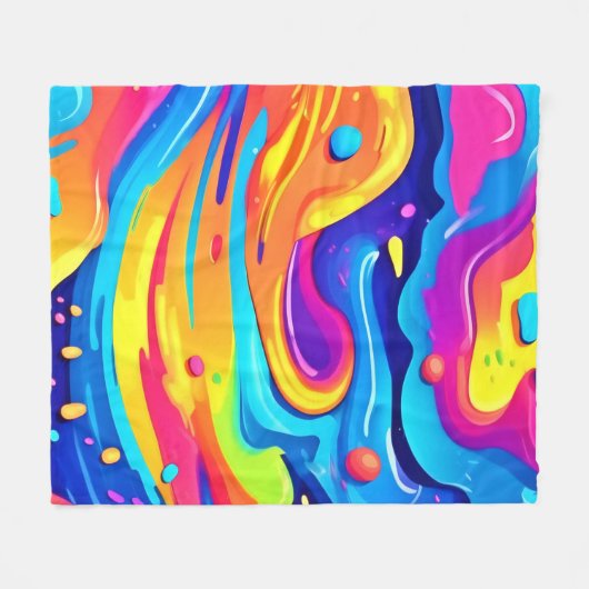 kosmische Wirbel Fleecedecke (Vorderseite (Horizontal))