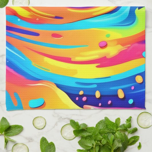 kosmische Wirbel Geschirrtuch (Gefaltet)