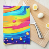 kosmische Wirbel Geschirrtuch (Viertel Falte)