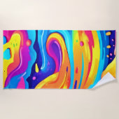 kosmische Wirbel Strandtuch (Vorderseite)