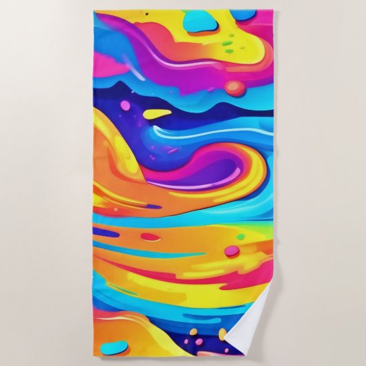 kosmische Wirbel Strandtuch (Vorderseite)