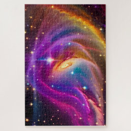 Kosmische wirbelnde Indigo-Veranstaltung im Univer Puzzle