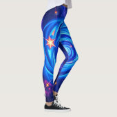 kosmische wirbelnde Leggings | Galactic Vibes & Co (Rechts)