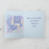 Kosmische Wolf-Karte Karte (Innenseite)