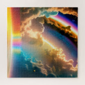 Kosmische Wolken über Regenbogen Wasserfälle Lands Puzzle (Horizontal)