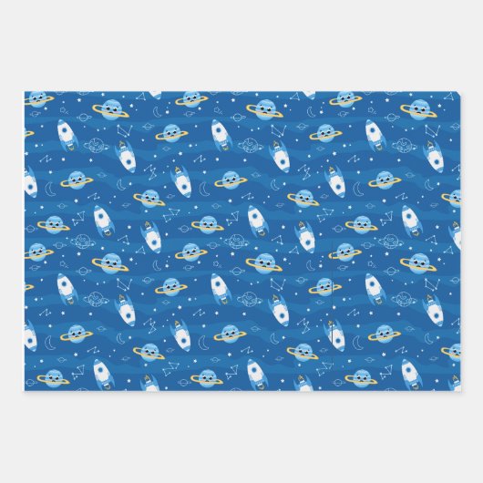 Kosmische Wunder Geschenkpapier Set (Vorderseite 2)