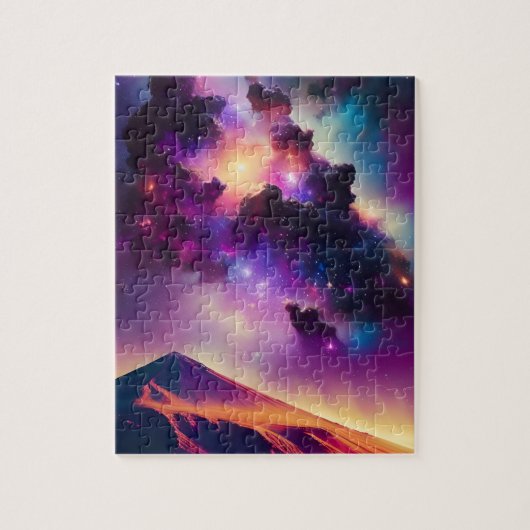 Kosmische Wüste unter Astronomie-Landschaft in äuß Puzzle (Vertikal)