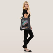 Kosmische Wüsten-Aurora • Retro-Westlicher Nachthi Tasche (Am Model)