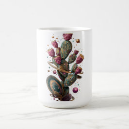 Kosmische Wüstenkaktuskunst Kaffeetasse