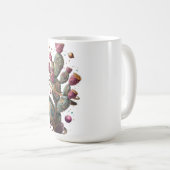 Kosmische Wüstenkaktuskunst Kaffeetasse (VorderseiteRechts)