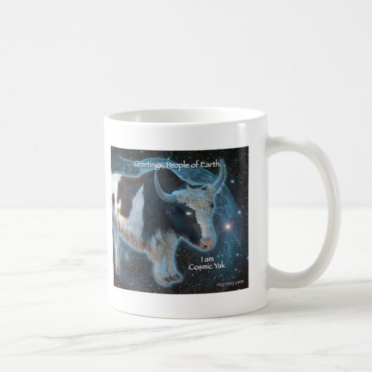 Kosmische Yak Kaffeetasse (Rechts)