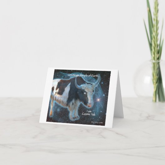 Kosmische Yak Karte (Vorderseite)