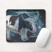 Kosmische Yak Mousepad (Mit Mouse)
