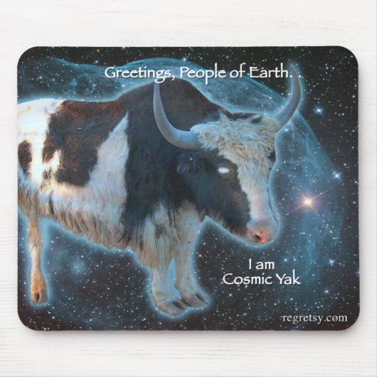 Kosmische Yak Mousepad (Vorne)