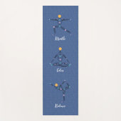 Kosmische Yoga-Posen und Phrasen Blue Yoga Mat Yogamatte (Vorderseite)