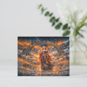 Kosmische Zauberin – Fantasy-Postkarte Postkarte (Stehend Vorderseite)