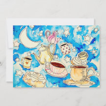 kosmische Zimtschnecken & Kaffeetassen Kunst