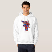 Kosmische Zodiak-Geometrie Hoodie (Vorne ganz)