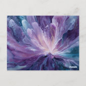 KosmischeBlume Postkarte (Rückseite)
