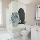 Kosmischer Abstrakter Duschvorhang (Beispiel)