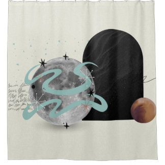Kosmischer Abstrakter Duschvorhang