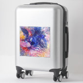 Kosmischer Abstrakter Katzentraum Aufkleber (Koffer)