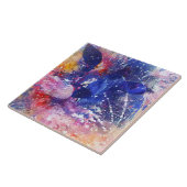 Kosmischer Abstrakter Katzentraum Fliese (Seite)