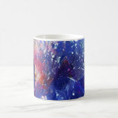 Kosmischer Abstrakter Katzentraum Kaffeetasse (Mittel)