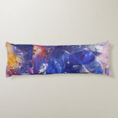 Kosmischer Abstrakter Katzentraum Seitenschläferkissen (Rückseite)