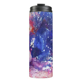 Kosmischer Abstrakter Katzentraum Thermosbecher