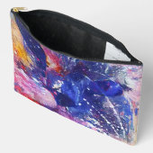 Kosmischer Abstrakter Katzentraum Zubehörtasche (Offen)