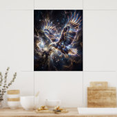 Kosmischer Adler Starstorm Flug Poster (Küche)