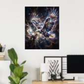 Kosmischer Adler Starstorm Flug Poster (Heimbüro)