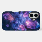 Kosmischer Amethyst-Kristallphon Case-Mate iPhone Hülle (Rückseite (Horizontal))