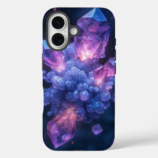 Kosmischer Amethyst-Kristallphon Case-Mate iPhone Hülle (Rückseite)