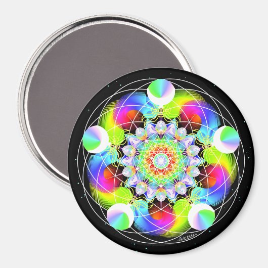 Kosmischer Anschluss Magnet (Vorderseite/Rückseite)