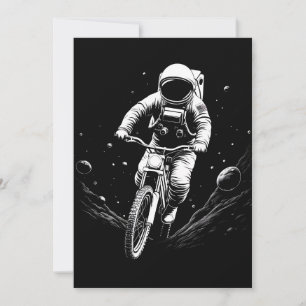 Kosmischer Astronauten-Fahrrad-Raum-Abenteuer Ankündigung