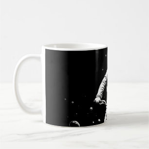 Kosmischer Astronauten-Fahrrad-Raum-Abenteuer Kaffeetasse